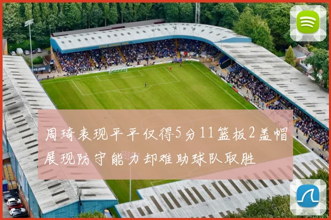 周琦表现平平仅得5分11篮板2盖帽展现防守能力却难助球队取胜